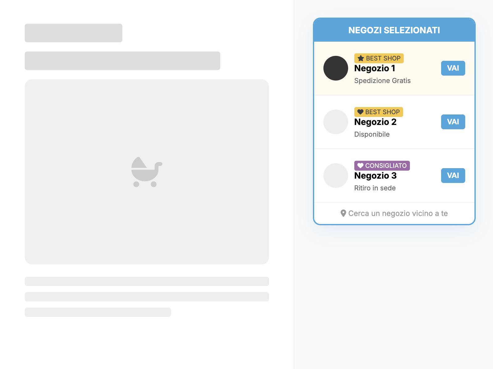 Widget Negozi